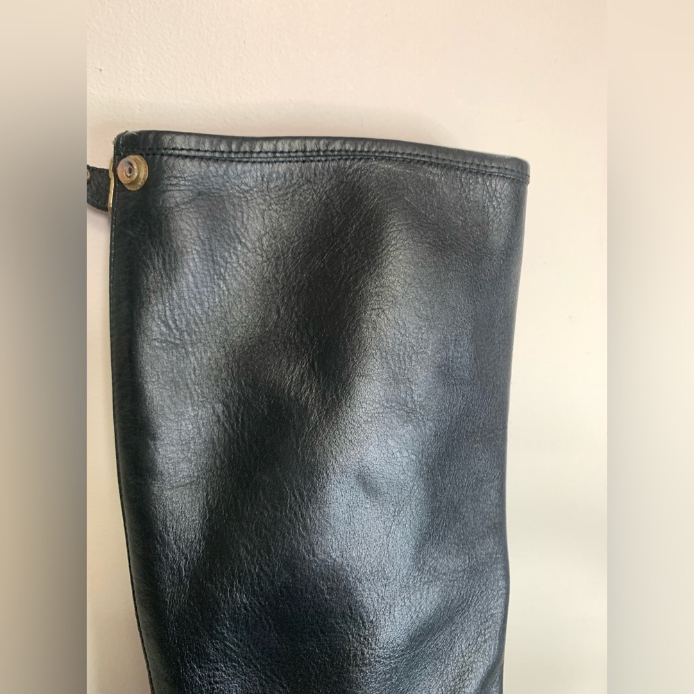 Roots Tribe Leather Equestrian Boots Black 8.5 - Picture 12 of 14
